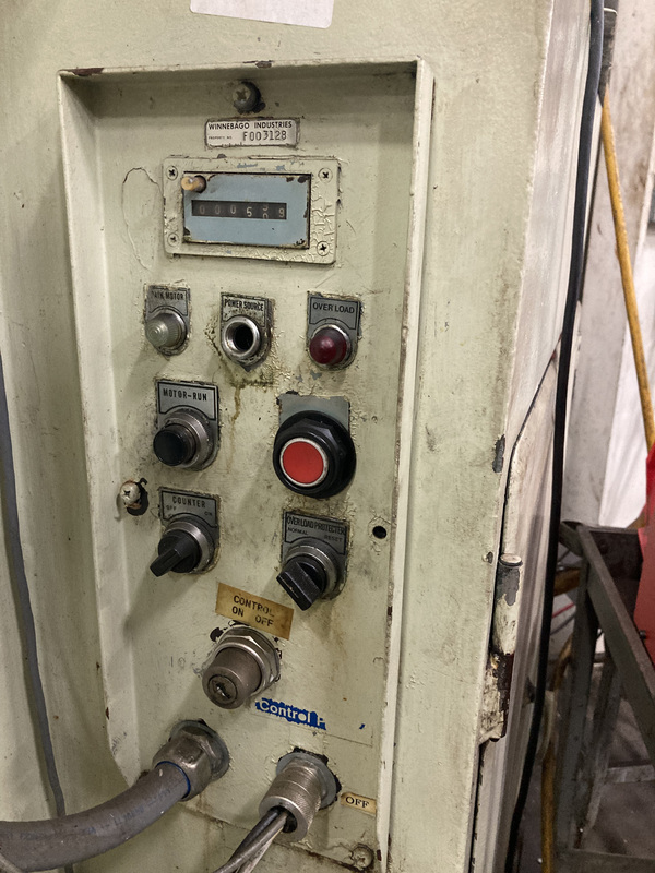 220 Ton, Aida #PDC-20, double crank gap frame press, 9.8" stroke, 19.6" Shut Height, 4.1" adj., 33 SPM, 94.4" - Image 10