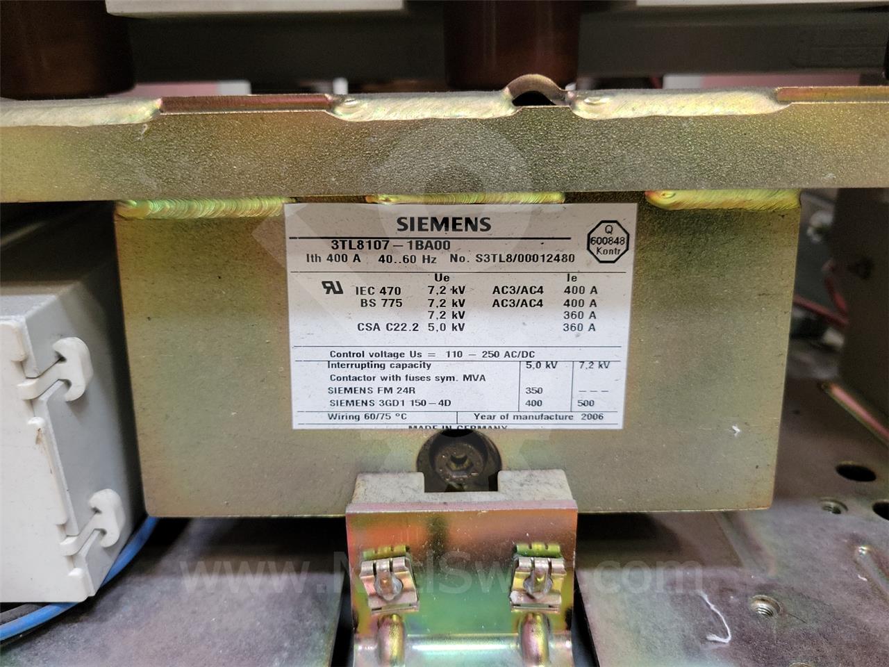 360 Amps Sa 97h35 AC Vacuum Contactor 5 KV For 81000 Series - Image 7