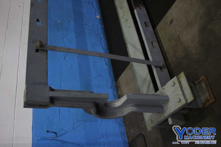 150 Ton, Vertical wheel press, 18 stroke, 40-1/2" between rails, spring ram return, #74885 - Image 2