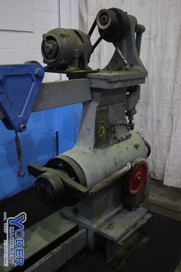150 Ton, Vertical wheel press, 18 stroke, 40-1/2" between rails, spring ram return, #74885 - Image 5