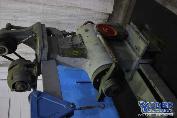 150 Ton, Vertical wheel press, 18 stroke, 40-1/2" between rails, spring ram return, #74885 - Image 7