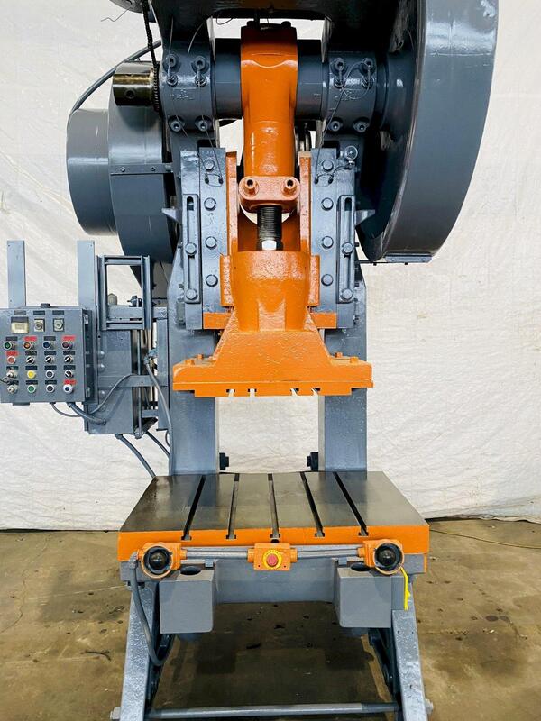 125 Ton, Johnson #125BG/AC, OBI press, 6" stroke, 21.5" Shut Height, 4" adj., 40 SPM, 42" x27" bed, air clutch - Image 4