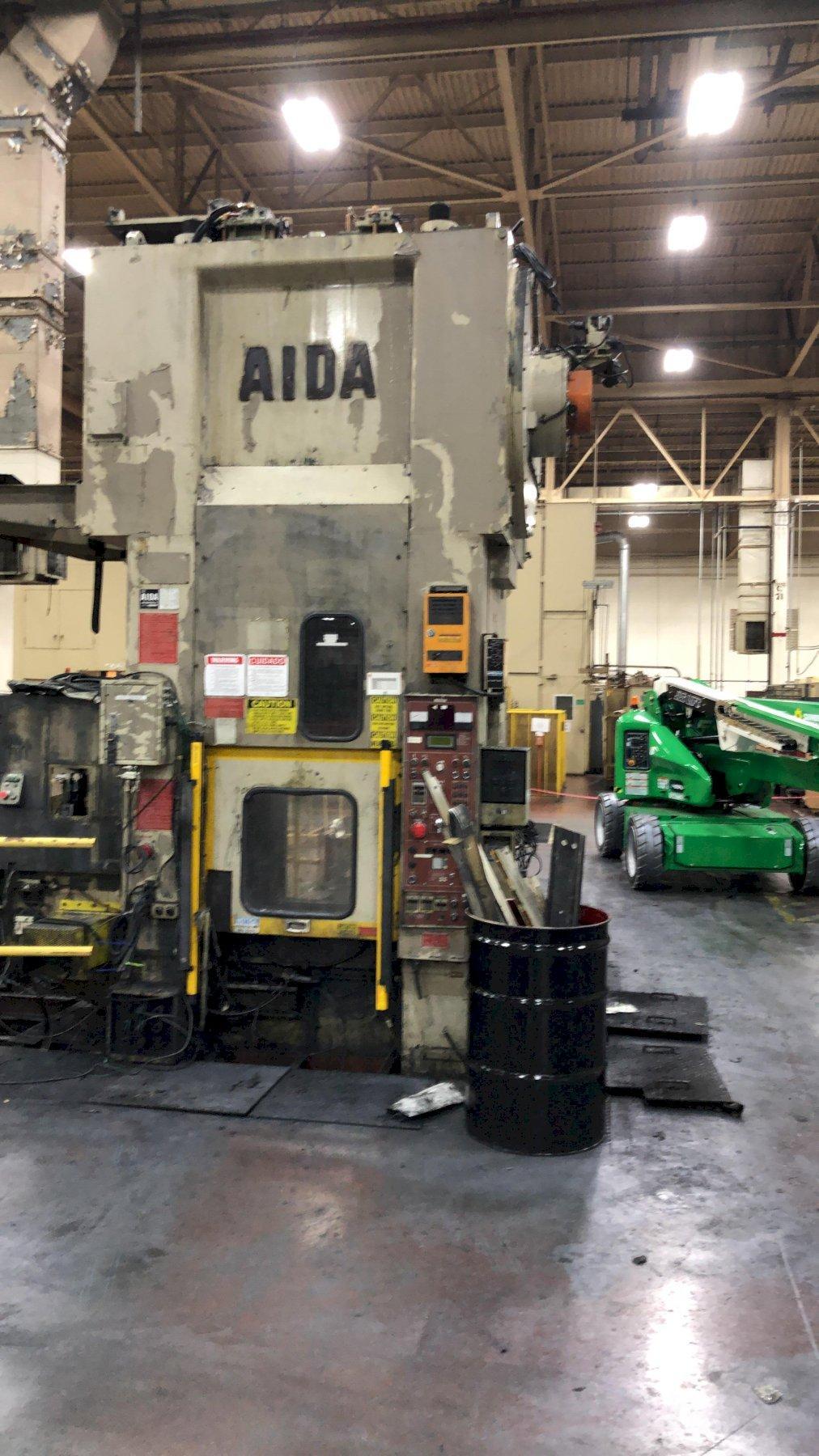 220 Ton, Aida #CF1-220, 11" stroke, 19.68" Shut Height, 1.18" adj., 29.53" x 29.53" bolster, 25-40 SPM - Image 2