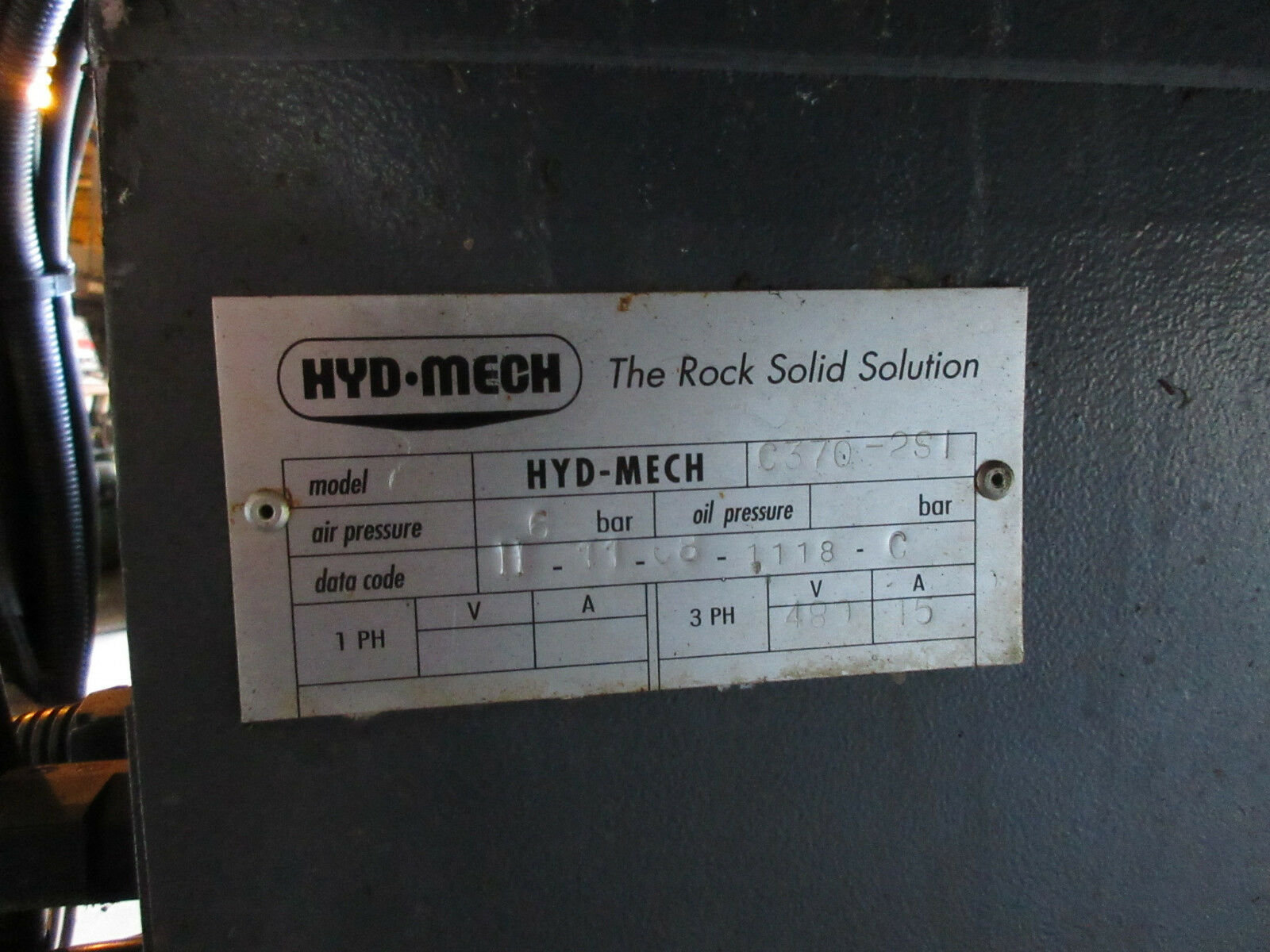 Hyd-Mech, semi automatic cold saw, 2 C370-2SI heads, 14.5" blade, 2008 - Image 5
