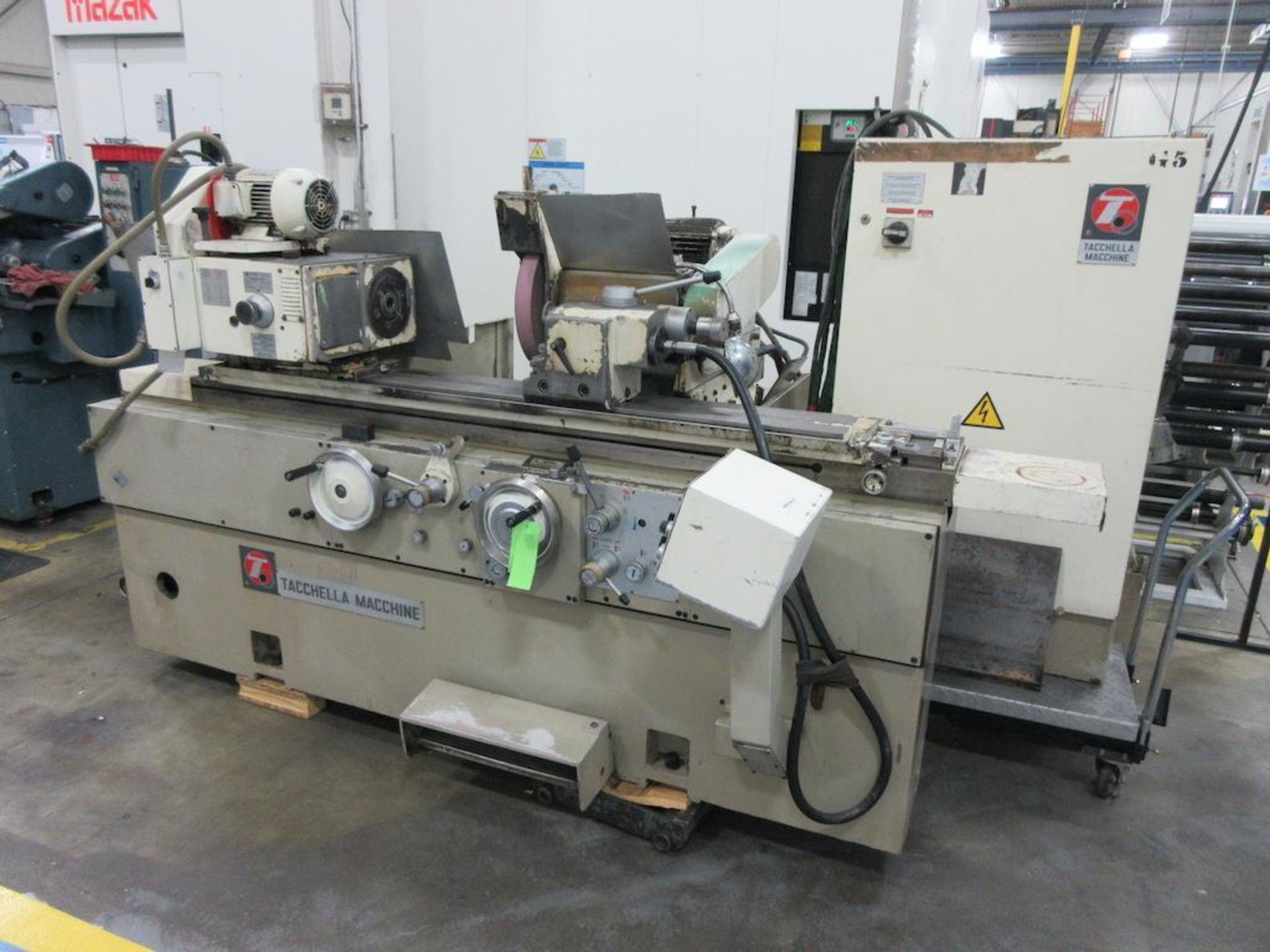 14" x 40" Tacchella #1018UA, 16" diameter x 2" width x 5" hole wheel, hydraulic table traverse, automatic - Image 2