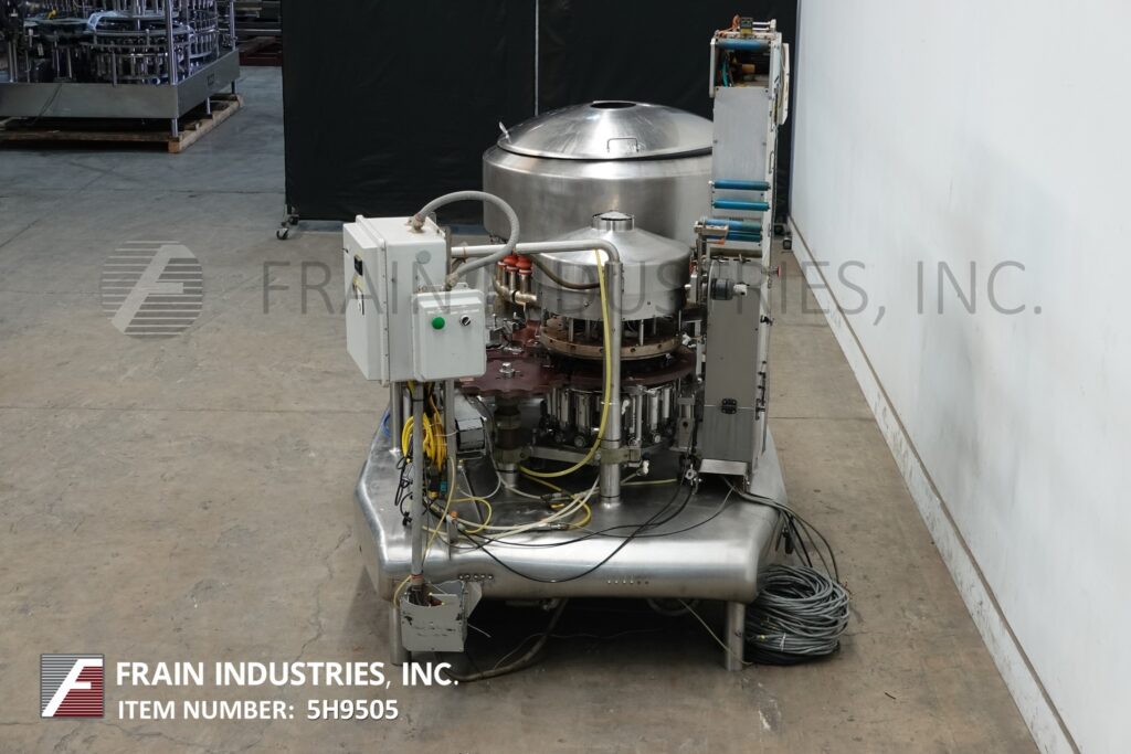 Federal #3615, automatic, Stainless Steel, 36 head rotary, pressure gravity filler & 15 foil press head - Image 4