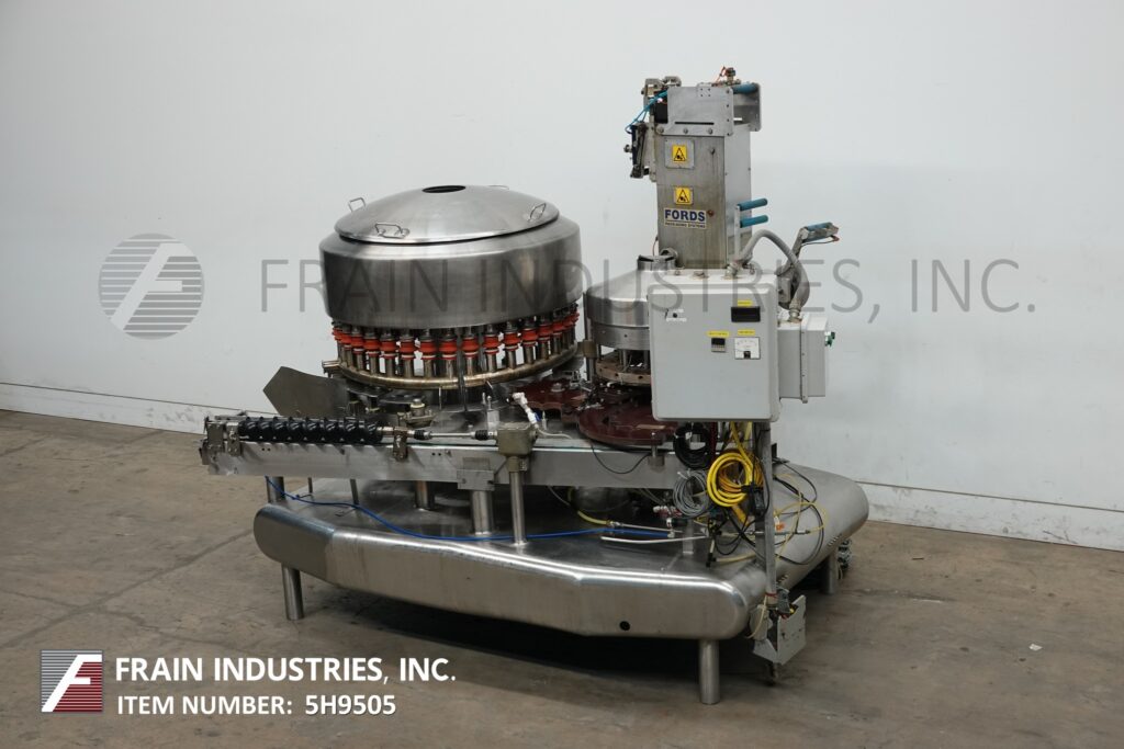 Federal #3615, automatic, Stainless Steel, 36 head rotary, pressure gravity filler & 15 foil press head - Image 5