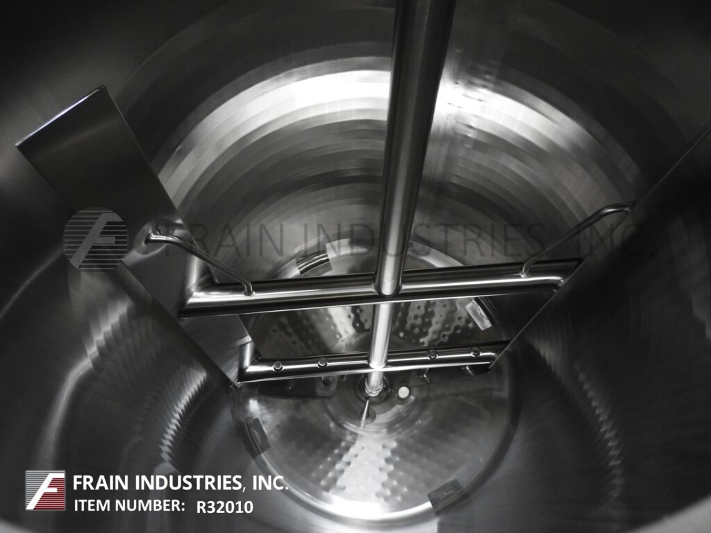 600 gallon Feldmeier #EPC60048FS, 304 Stainless Steel jacketed process tank, 48" ID x 80" straight wall, dome - Image 2