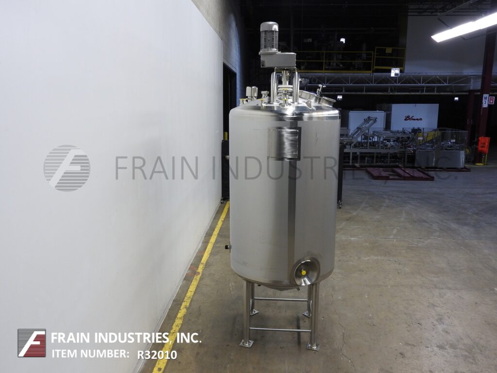 600 gallon Feldmeier #EPC60048FS, 304 Stainless Steel jacketed process tank, 48" ID x 80" straight wall, dome - Image 3