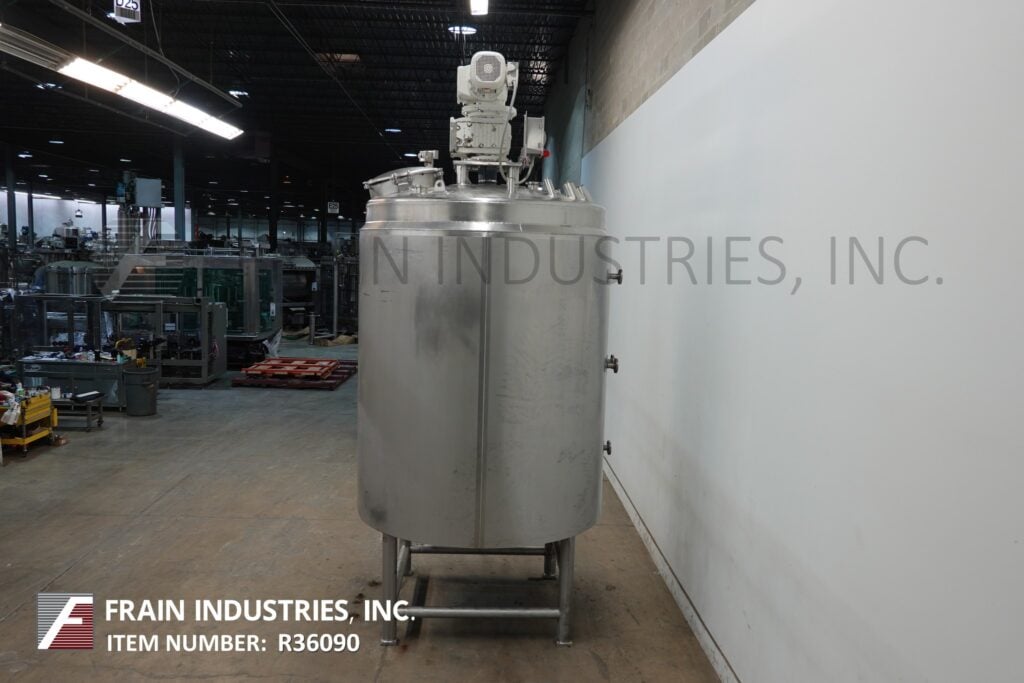 1500 gallon Lee #1500U9MS, 316 Stainless Steel jacketed & insulated process tank, 78" dia. x 86" straight - Image 4