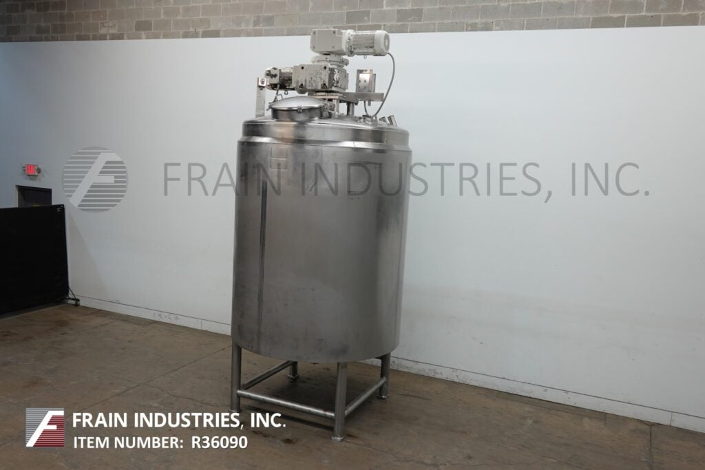 1500 gallon Lee #1500U9MS, 316 Stainless Steel jacketed & insulated process tank, 78" dia. x 86" straight - Image 5