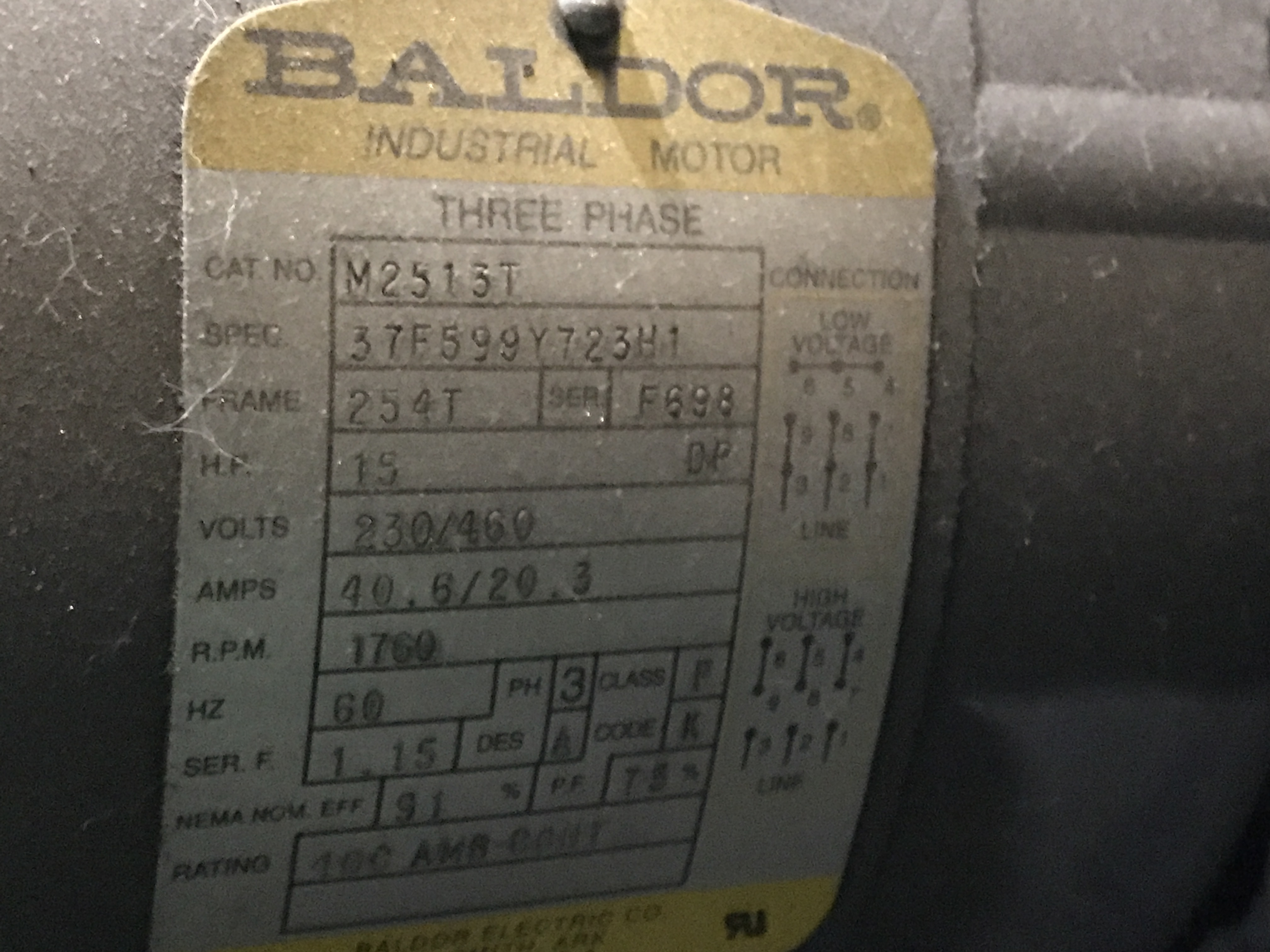 15 HP Air Compressor, #11313 - Image 4