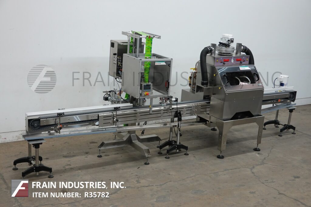 Axon #EZ130, automatic, self contained ThermoFlow tamper evident shrink neck bander or sleeve label - Image 1