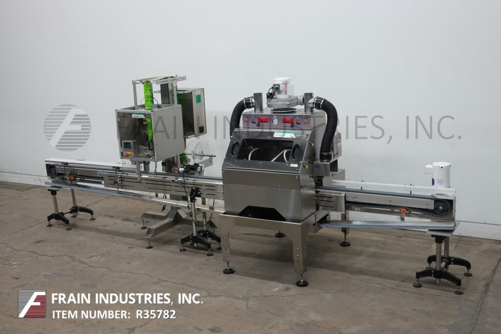 Axon #EZ130, automatic, self contained ThermoFlow tamper evident shrink neck bander or sleeve label - Image 5
