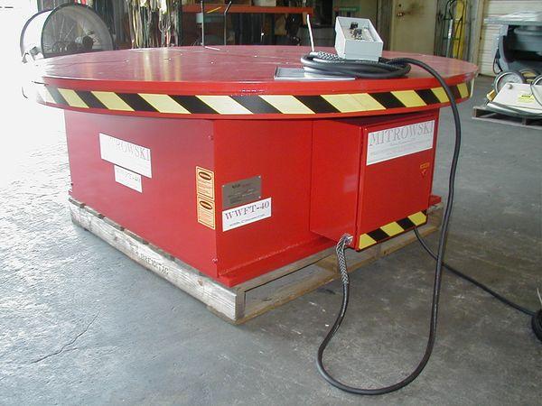 40000 lb. Weldwire Co. #WWFT-40, 72" table, 24" tall, 1.5 HP, pendant Control, variable speed - Image 1