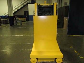 15000 lb. Revolvator, L- shaped Coil Car, 68" wide, 57" deep, V to floor 8.5" - Image 1