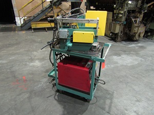 10" x .125" Iron Bay #MP-22, Coil End Joiner, shear on portable cart, tigtorch control, air operated - Image 3
