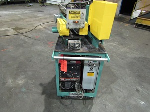 10" x .125" Iron Bay #MP-22, Coil End Joiner, shear on portable cart, tigtorch control, air operated - Image 4