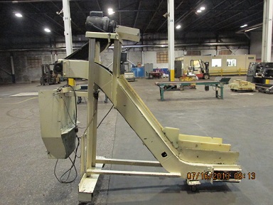 Fa Walsh 6" wide, F.A. Walsh & Sons Chain Conveyor, 8" entry, 51" discharge - Image 1