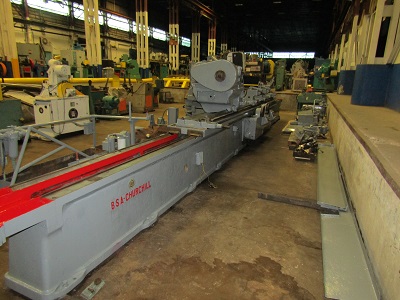 20" x 168" Churchill #D, Roll Grinder, 26" x 2" x 12" wheel, 750 RPM, steady rest - Image 5