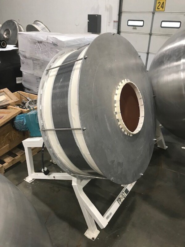 40" O' hara #40 INCH POLISHING PAN, Polishing Pans, Stainless Steel, ruber lined, 14" Deep, 14" Dia opening - Image 3