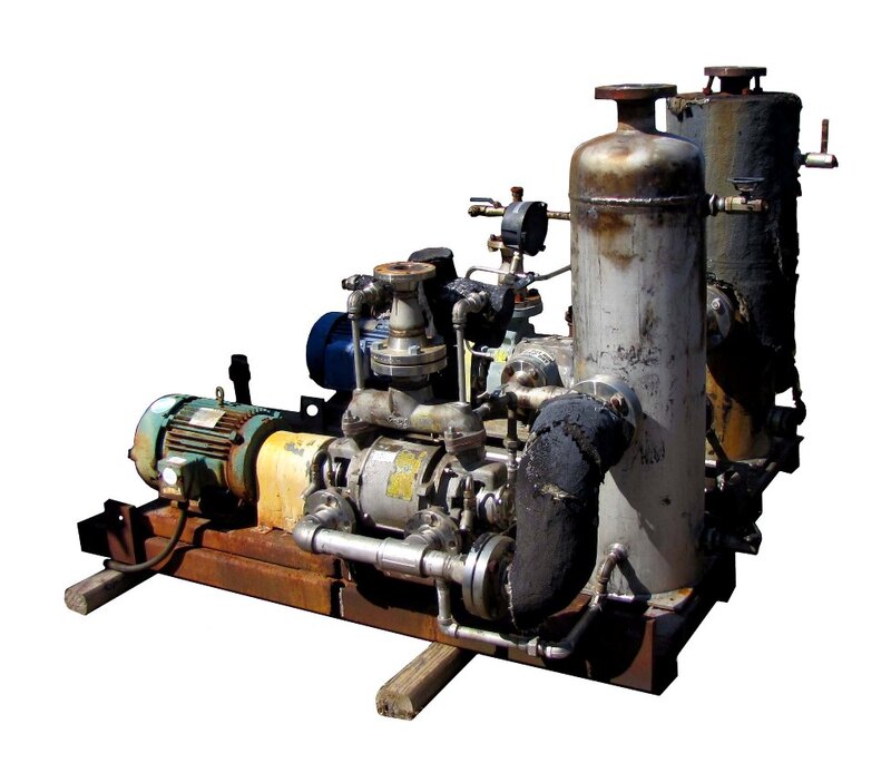 190 CFM @ 25" Hg., Nash #CL-202, Vacuum Pump, 10 HP, 1760 RPM, 230/460 V. - Image 1