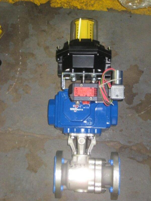 11/2" Habonim, Full Port Pneumatic Ball Valve, HastelloyC22, CW12M