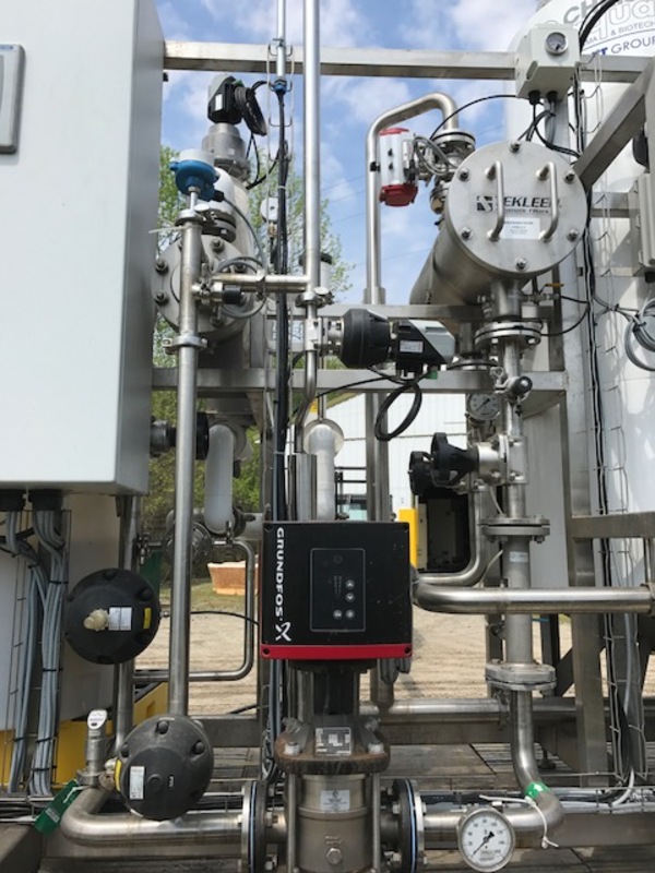 Christ Aqua/BTW, Ultrapure Water Treatment Skid, Stainless Steel treatment vessel, 100 PSI, 2' 6" diameter x - Image 9