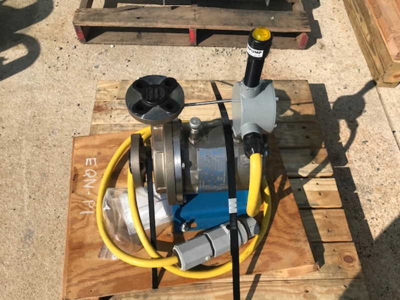 20 GPM @ 80' TDH, Crane Chempump #GA-1K-3S, Sealless Canned Motor Stainless Steel Pump, 1" x 3/4" x 4 5/8" - Image 1