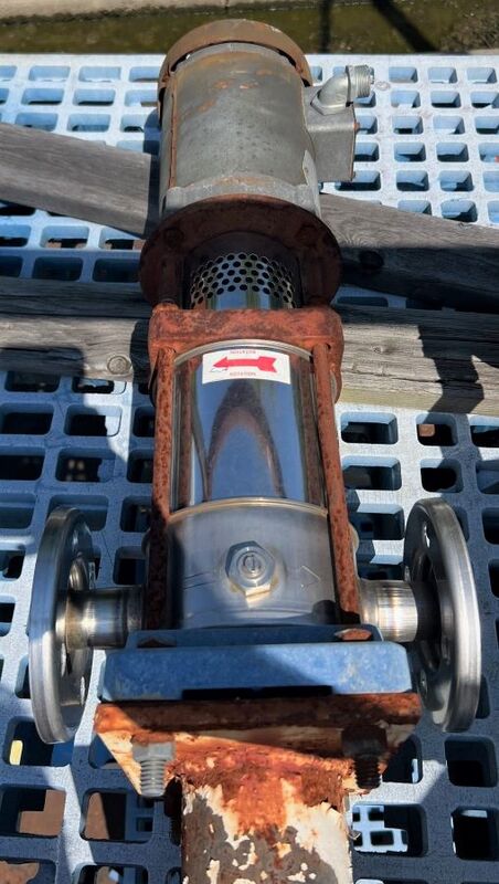 Goulds #SSV, 2" Vertical Stainless Steel In Line Pump, 1.5 HP, 3450 RPM - Image 1