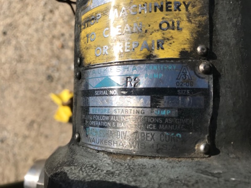 20 GPM, Waukesha #10, Rotary Lobe R2 Pump, 1.75", Stainless Steel - Image 2