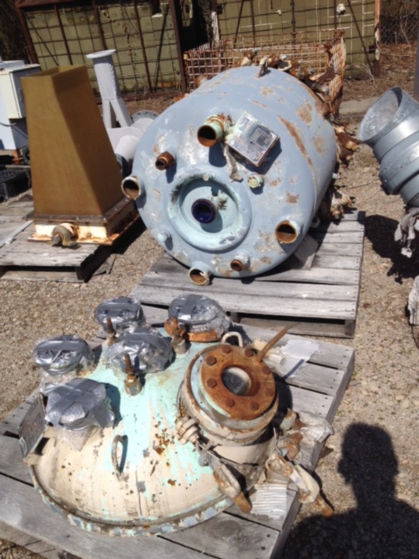 100 gallon Dedietrich, Glass Lined Reactor, 150 psi /FV @ 500&deg;F internal, 115/FV PSI jacket - Image 1