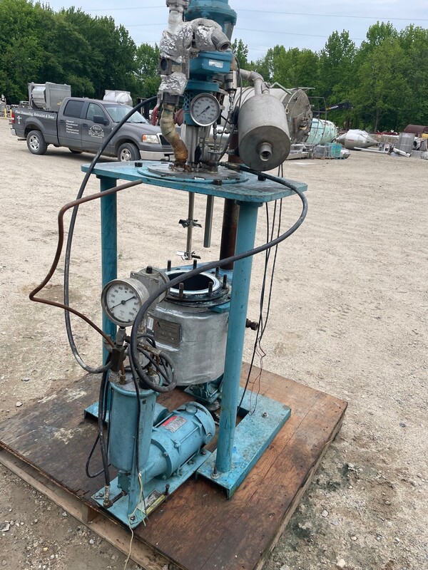 2 gallon American Reactor Corp., Pilot Plant Reactor. Stainless Steel, 150/FV @ 572°F, 8" Dia. x 10" T/T - Image 4