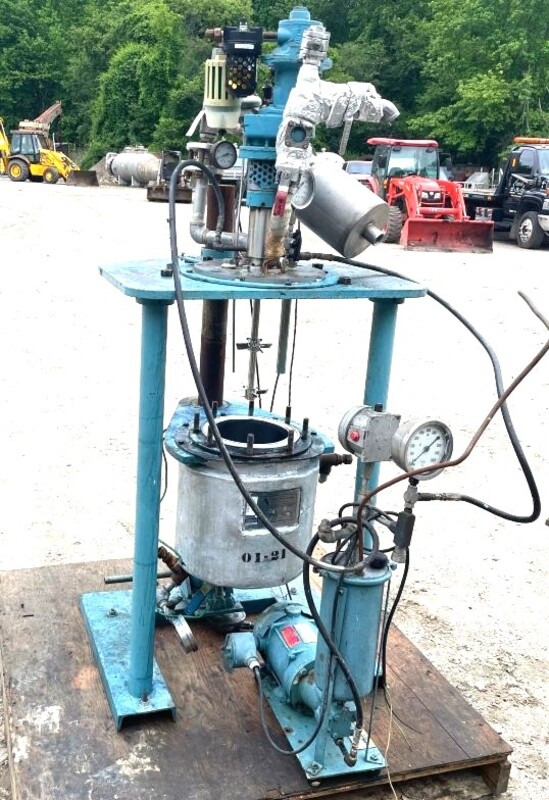 2 gallon American Reactor Corp., Pilot Plant Reactor. Stainless Steel, 150/FV @ 572°F, 8" Dia. x 10" T/T - Image 6