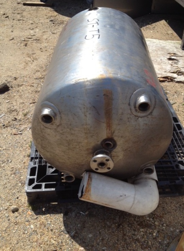 60 gallon Roben, Reactor Vessel, 60 PSI @ 100&deg;F, 75 PSI jacket, 2' dia. x 3' T/T, no mixer - Image 2