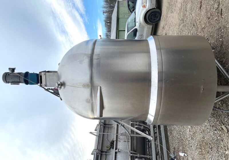 400 gallon Lee #400D7S, Jacketed Vacuum Rated Mix Kettle w/ Scrape Agitation, 90 PSI @ 332°F jacket - Image 3