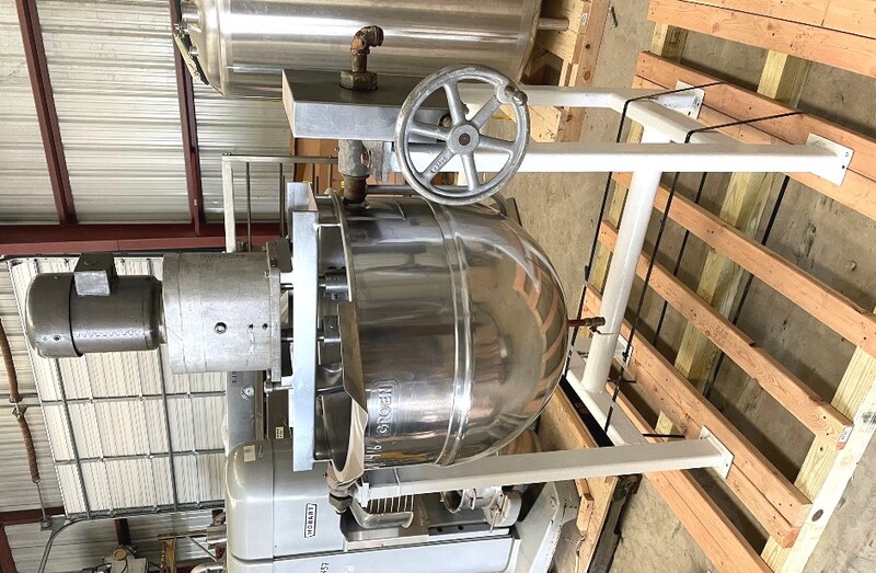 60 gallon Groen #DN/TA-60, Stainless Steel Double Motion Jacketed Mix Kettle w/ Tilt, 125 PSI @ 353°F jacket - Image 2