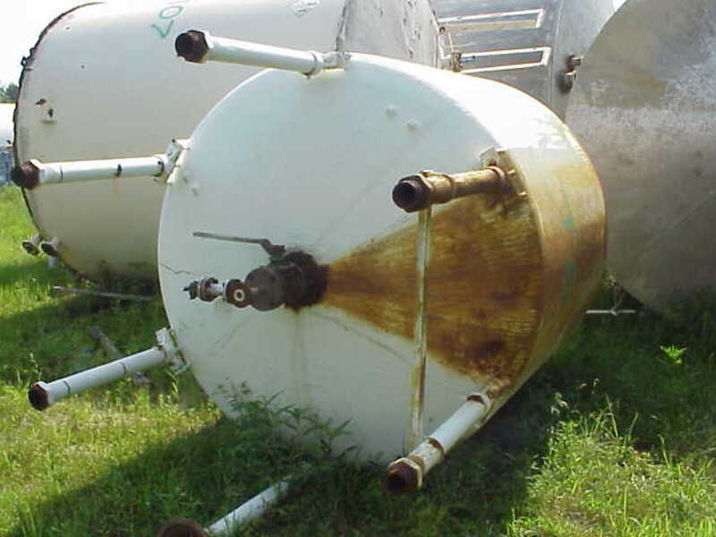 1500 gallon Pfaudler, Glass Lined, Carbon Steel Vessel, 84" ID x 6' L, 35 PSIG @ 300 Deg.F - Image 3