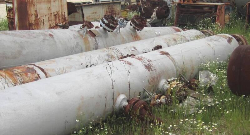 400 gallon 2000 psi, 22" diameter x 240" L, Carbon Steel High Pressure Vessel, 23' OAL - Image 2