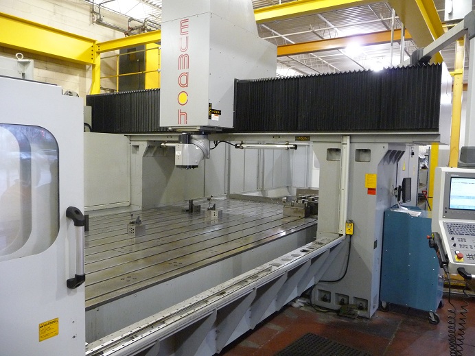Eumach #DMV-5030, double column, bridge type, 205" X Travel, 122" Y Travel, 27" Z, Heidenhain CNC - Image 1