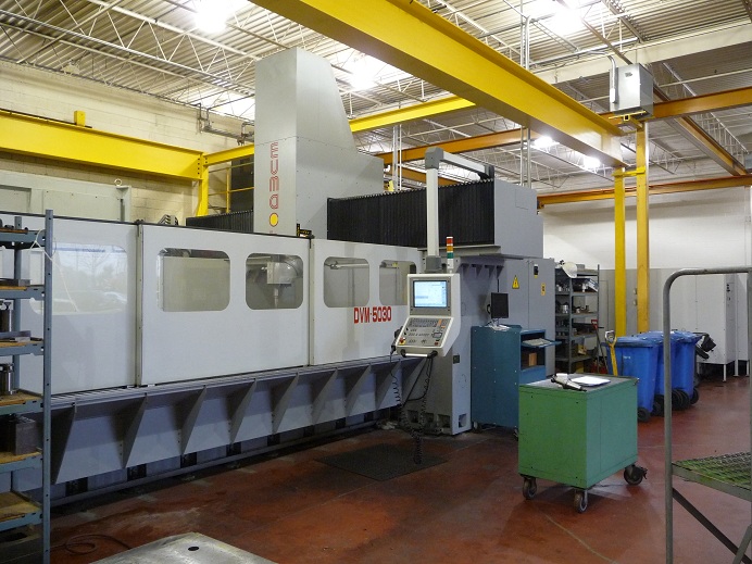 Eumach #DMV-5030, double column, bridge type, 205" X Travel, 122" Y Travel, 27" Z, Heidenhain CNC - Image 3