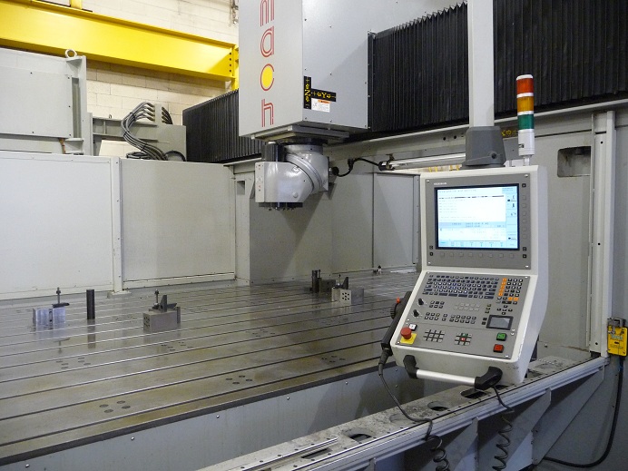 Eumach #DMV-5030, double column, bridge type, 205" X Travel, 122" Y Travel, 27" Z, Heidenhain CNC - Image 4