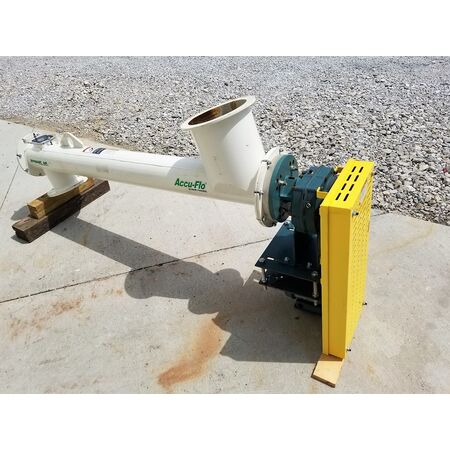 6" diameter x 4.7' long, Dynamic Air #495-946, surplus Accu-flo screw feeder, Carbon Steel, 1/2 pitch, 6" - Image 2