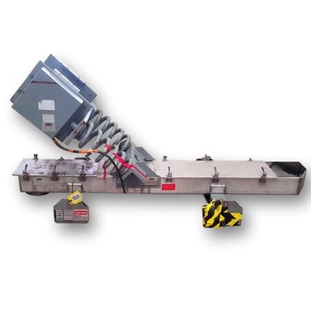 Carrier, 12" W x 81" L vibrating Stainless Steel pan feeder - Image 1