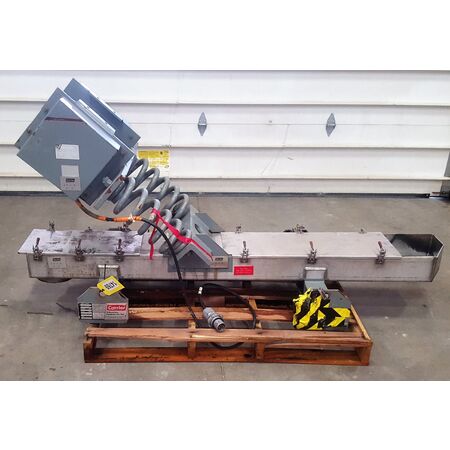 Carrier, 12" W x 81" L vibrating Stainless Steel pan feeder - Image 2