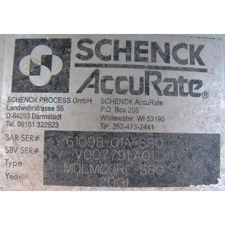 Schenck Accurate, Flow Meter #MDLMCORE-S80, 2001 - Image 4