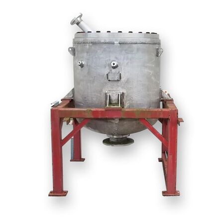 25 cu.ft. Stainless Steel Clyde Pressure Tank, 42" diameter x 34" straight side, 8" discharge, 7' OH - Image 1