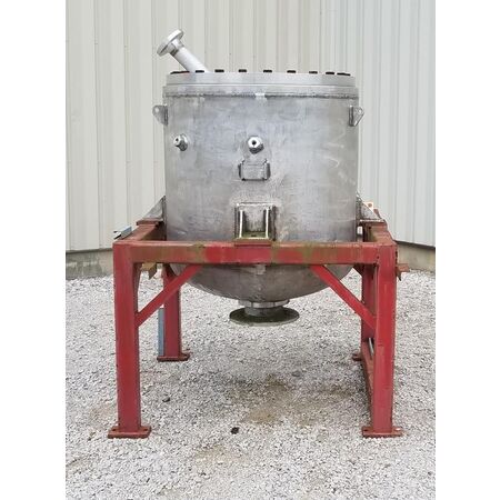 25 cu.ft. Stainless Steel Clyde Pressure Tank, 42" diameter x 34" straight side, 8" discharge, 7' OH - Image 2