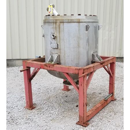 25 cu.ft. Clyde Pneumatic Conveying, Stainless Steel Pressure Tank, 42" diameter x 34" straight side, 8" - Image 3