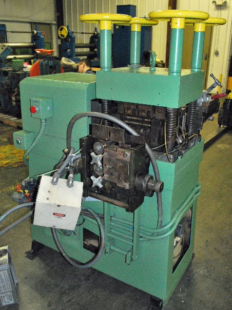 7" x 7/8" Bruderer #24180B, 19 Roll Back up Leveler, 8 over 9 roll config., 7" roll face, 1982 - Image 2